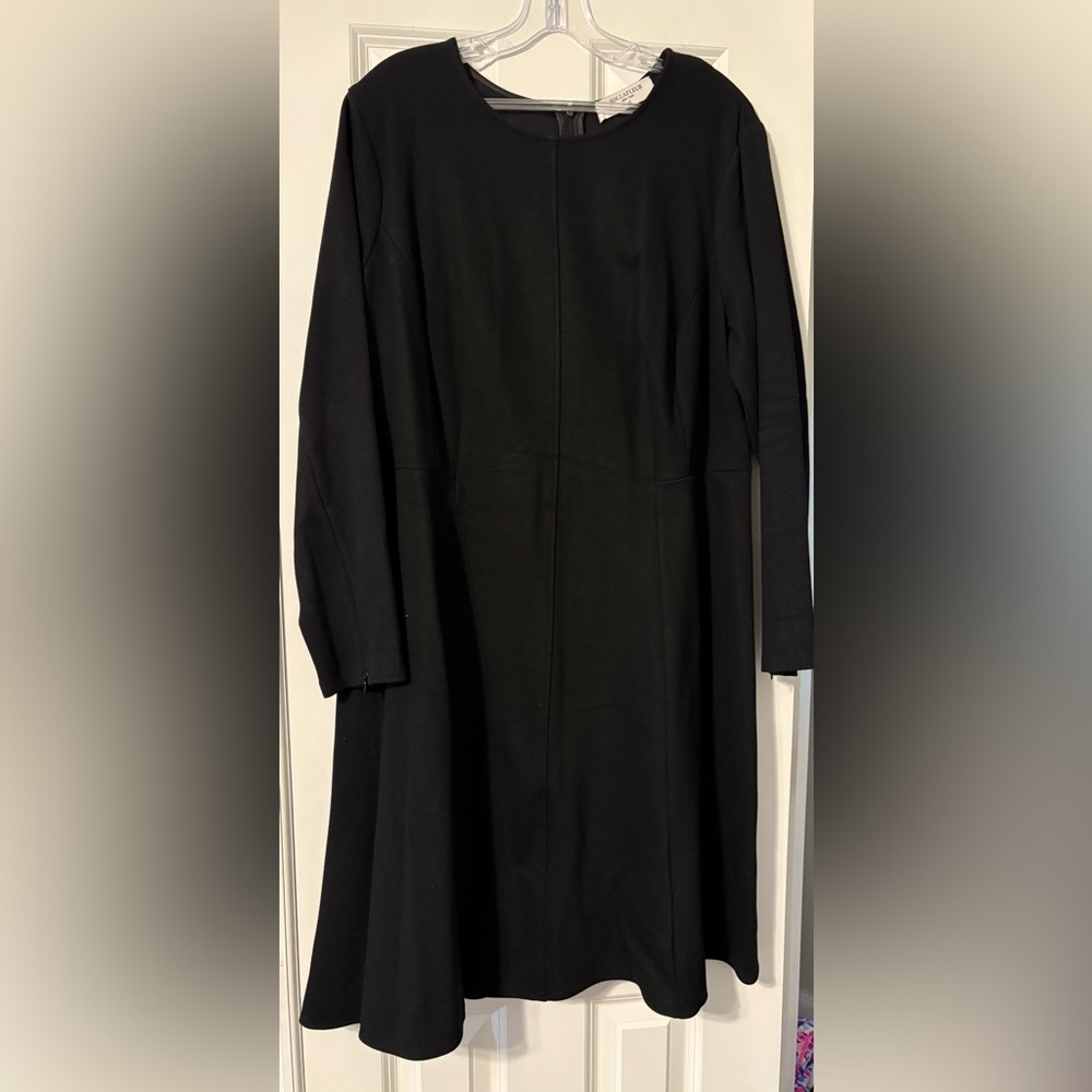 MM LaFleur Elegant Black Long Sleeve Dress - Size 2X